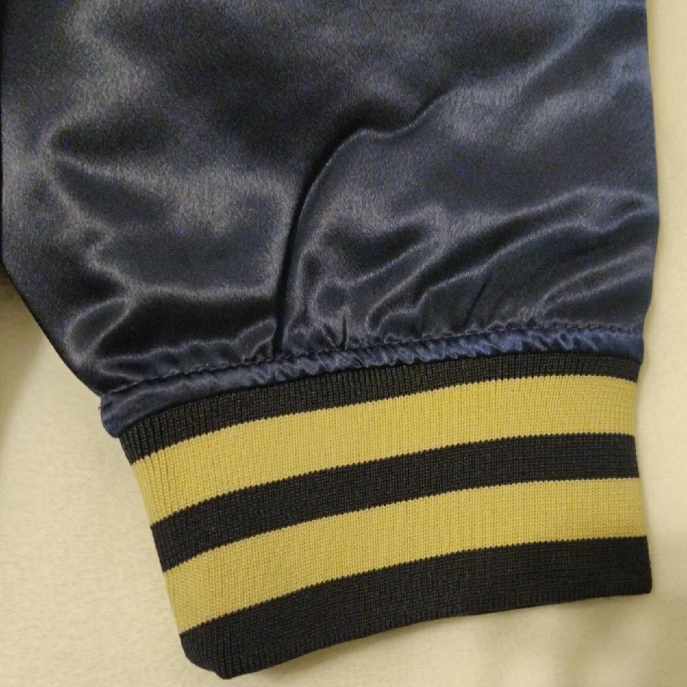 Primitive Men's Navy and Gold Varsity Jacket